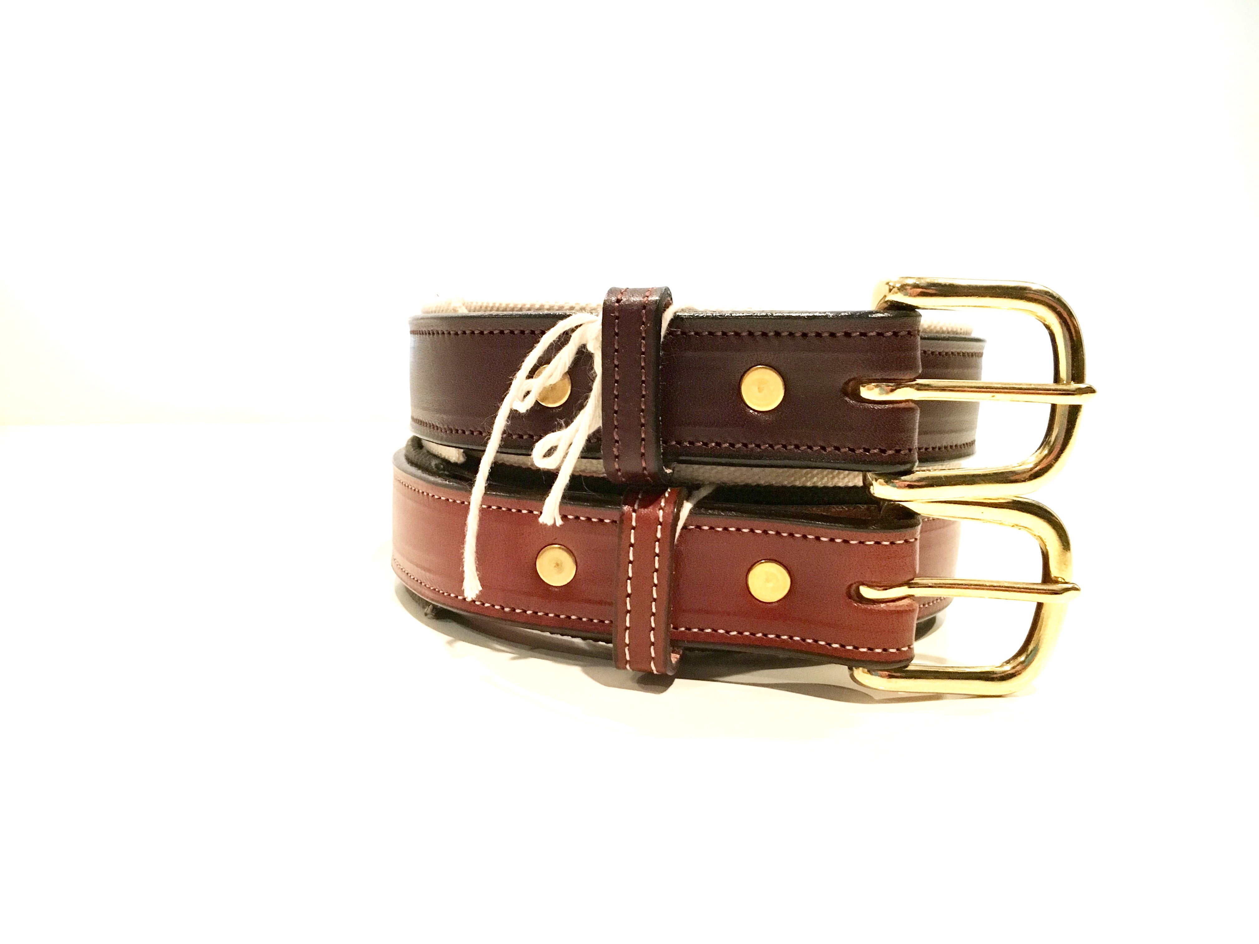 Canvas and leather belt - – Oak & and Bark Porch Hound Pine