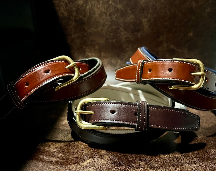 Canvas and leather belt - Oak Bark and Pine – Porch & Hound