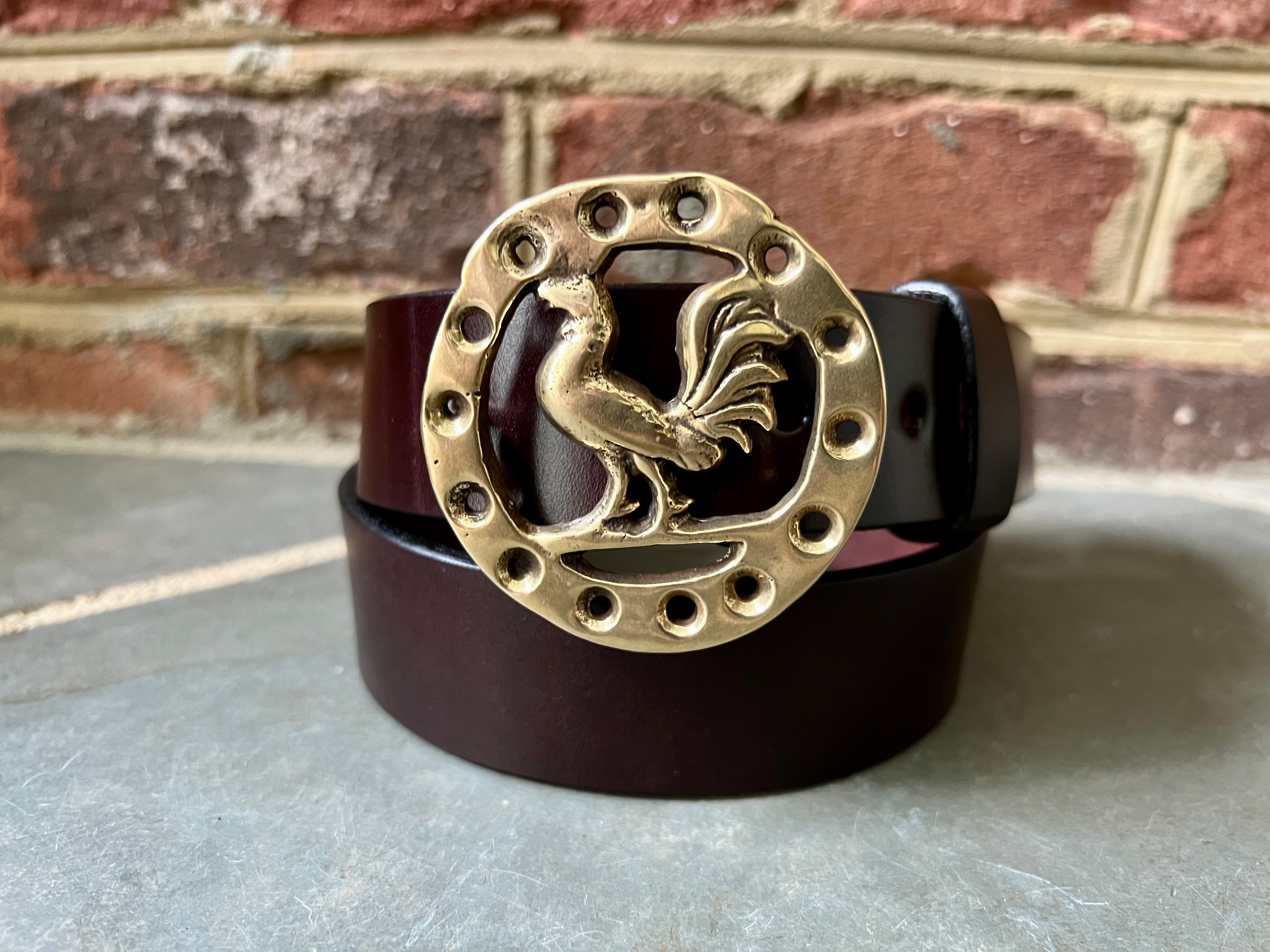 Harness Brass Buckle - Rooster Yellow Bronze – Porch & Hound