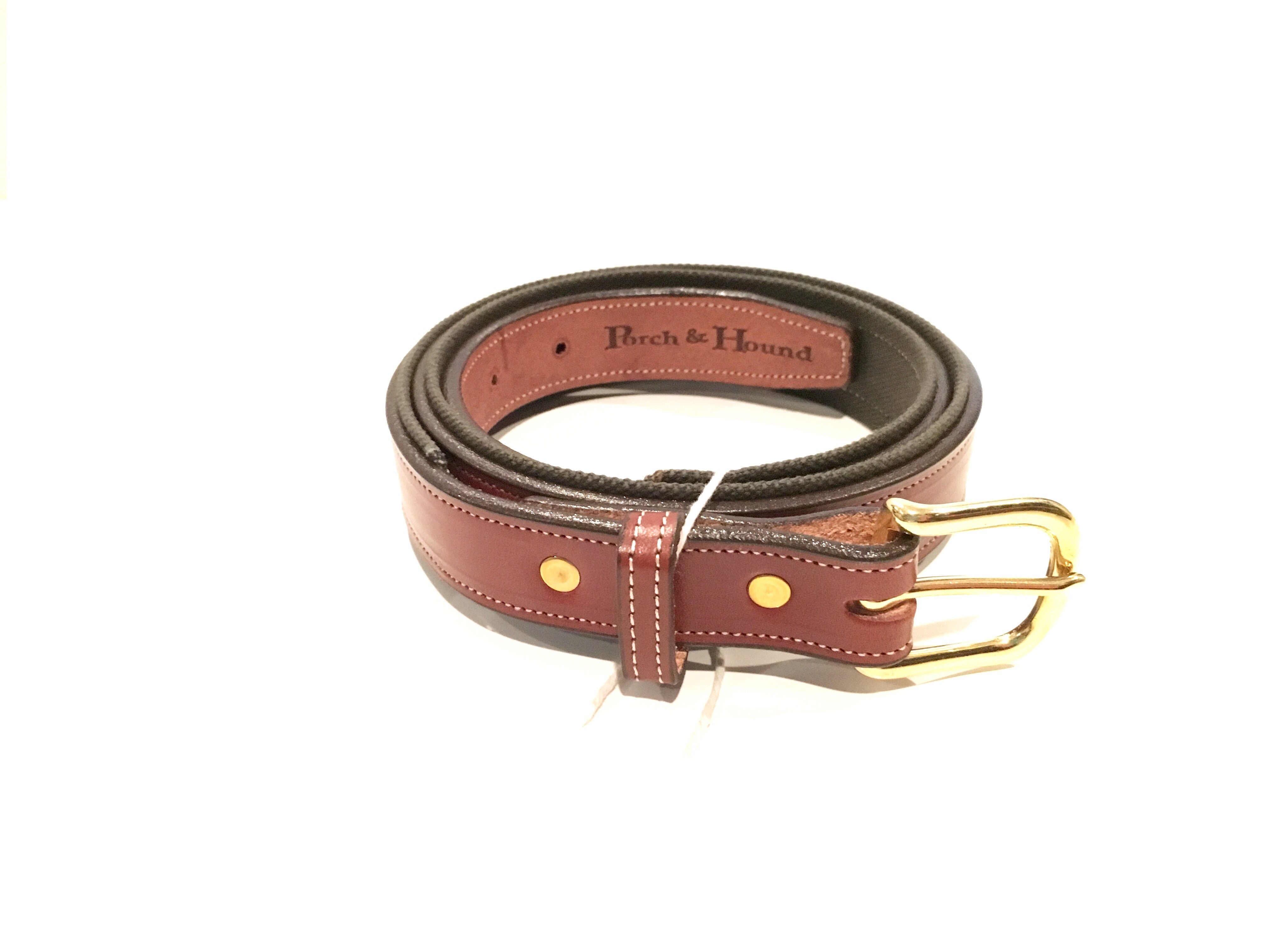 Canvas and leather belt - and Bark Porch Pine & Oak Hound –